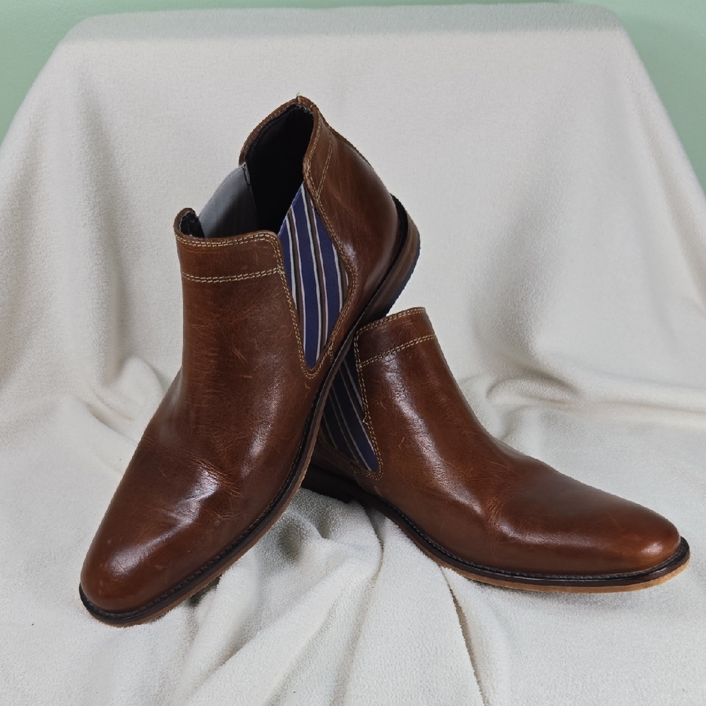 B2 Men's Brown Leather Chelsea Boots Hand Crafted